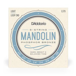 Χορδές Μαντολίνου D'Addario EJ62 | 10-34 Light, 80/20 Bronze