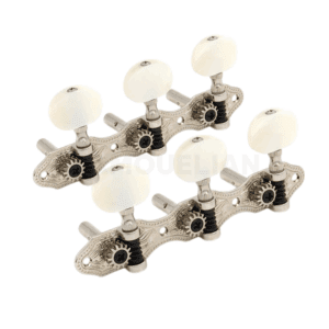Κλειδία Κιθάρας DER JUNG MACHINE HEADS SLOTTED HEADSTOCK 3+3 HAUSER PEARL BUTTON NICKEL